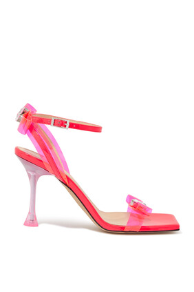 French Bow Square Toe Sandal